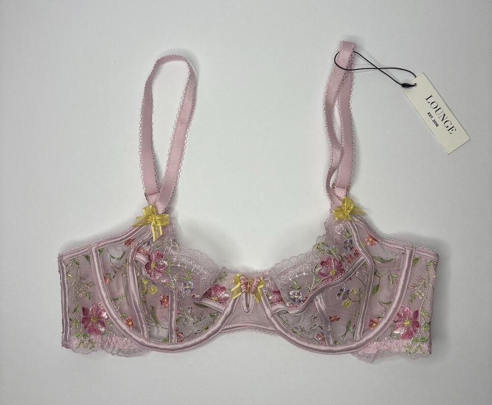 NWT Lounge Underwear Elodie Intimates Underwired Balcony Bra Sz 34C